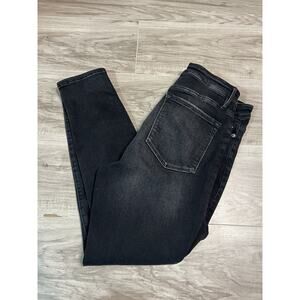 Frame Denim Womens Le One Skinny Crop Jeans Size 2 Mid Rise Dark